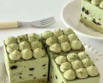 春日甜品🌱清新抹茶芝士蛋糕｜入口即化