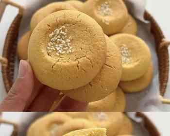 酥到掉渣‼️自制玉米面桃酥，零失败一次成