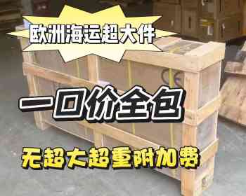 欧盟海运普货超大件包税到门，头程海运，后端DHL卡车派送