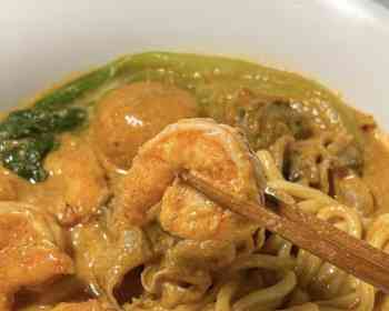 一人食｜我的幸福晚餐·͜·♡ 沙茶面