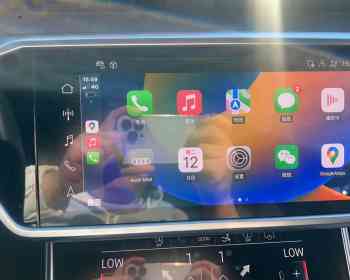告别车机语言障碍，奥迪A7刷中文和无线CarPlay车载互联