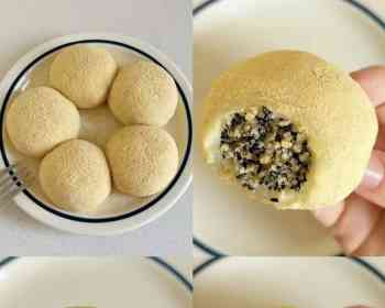 低卡黑芝麻花生糯米糍🥜软糯拉丝 零糖零油