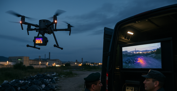 普拉托下狠招！红外线无人机夜间巡逻，专盯乱扔垃圾