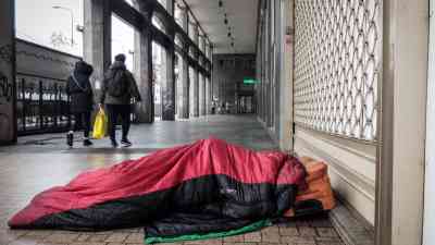 senzatetto - foto corner lapresse.jpg