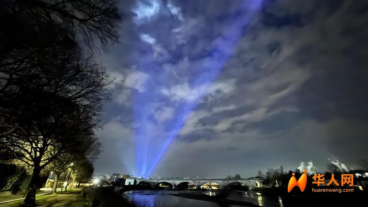 紫蓝光束直冲云霄，维罗纳提前“剧透”冬奥闭幕大秀