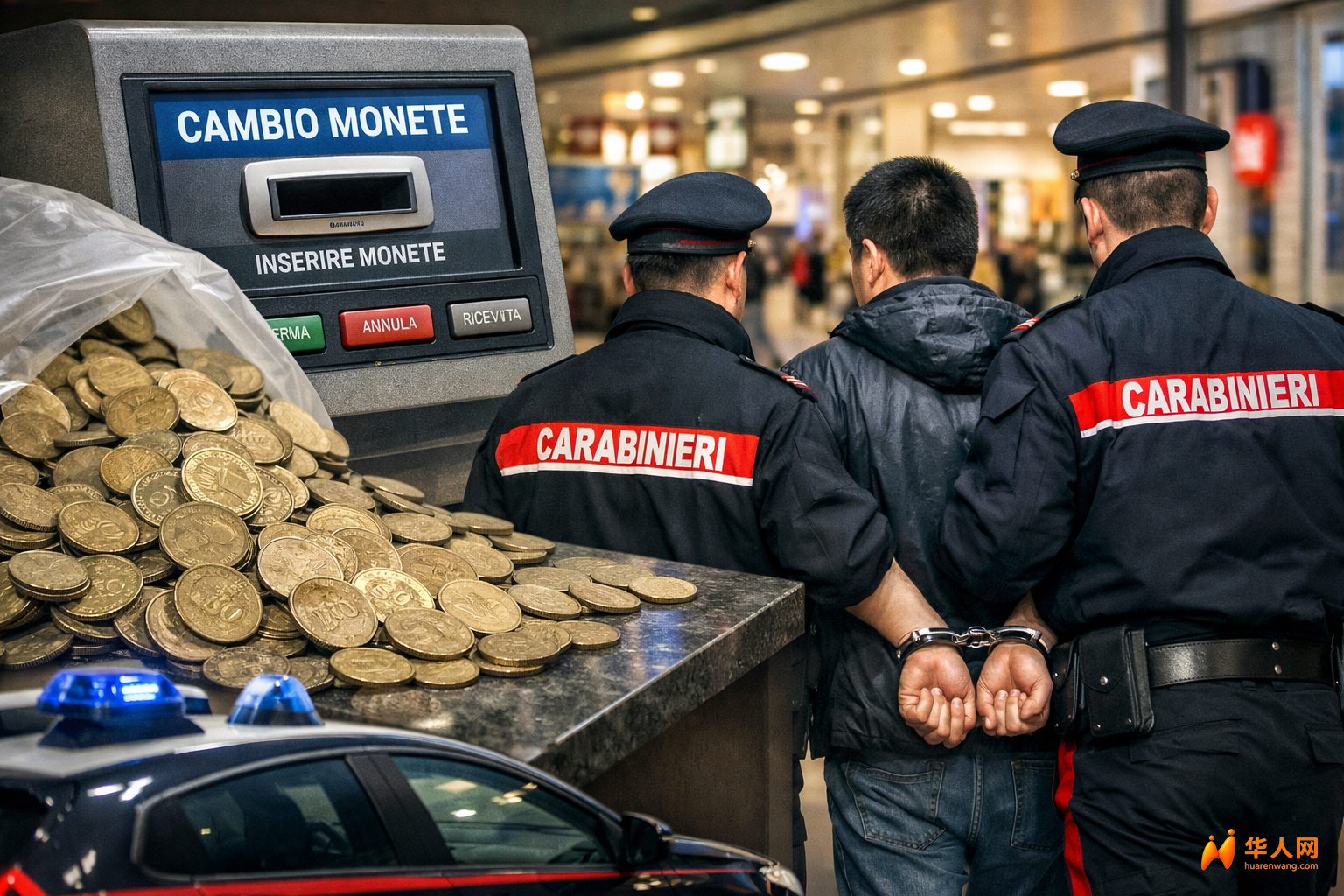 人才！19公斤假硬币想套现？米兰华人男子被抓面临遣返