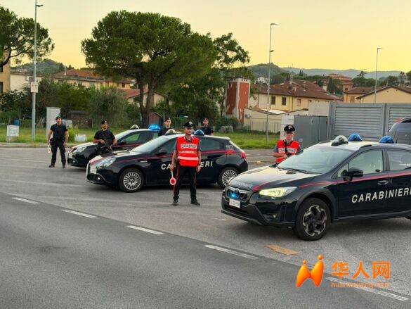 警力拉满！托斯卡纳精锐增援普拉托，夜间巡逻查人员车辆